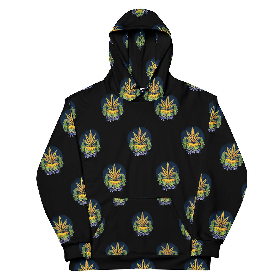 Thumbnail: Kush All-Over Unisex Cotton Hoodie