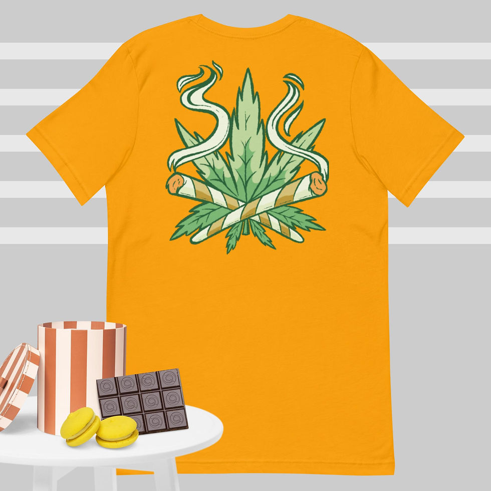 Thumbnail: Hemp Leaf Cross Joint Unisex T-Shirt