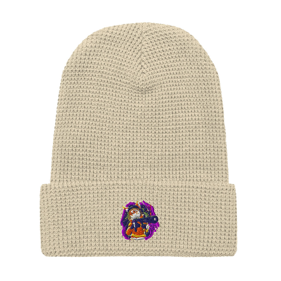 Thumbnail: Army Fox Girl Waffle Beanie 