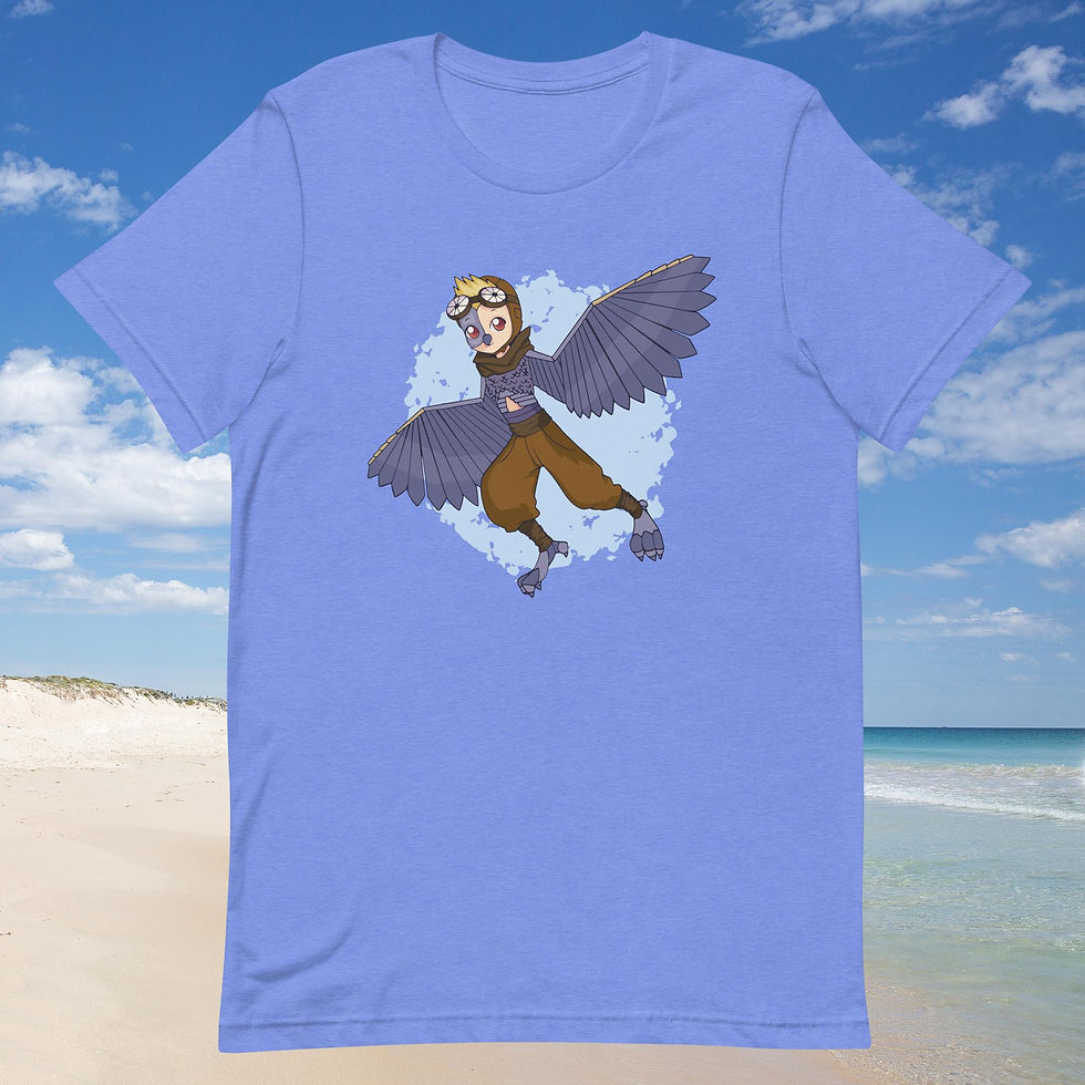 Thumbnail: Steampunk Anime Owl Unisex T-Shirt