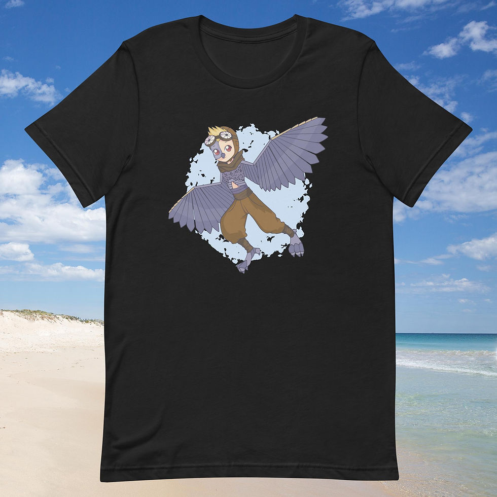 Thumbnail: Steampunk Anime Owl Unisex T-Shirt