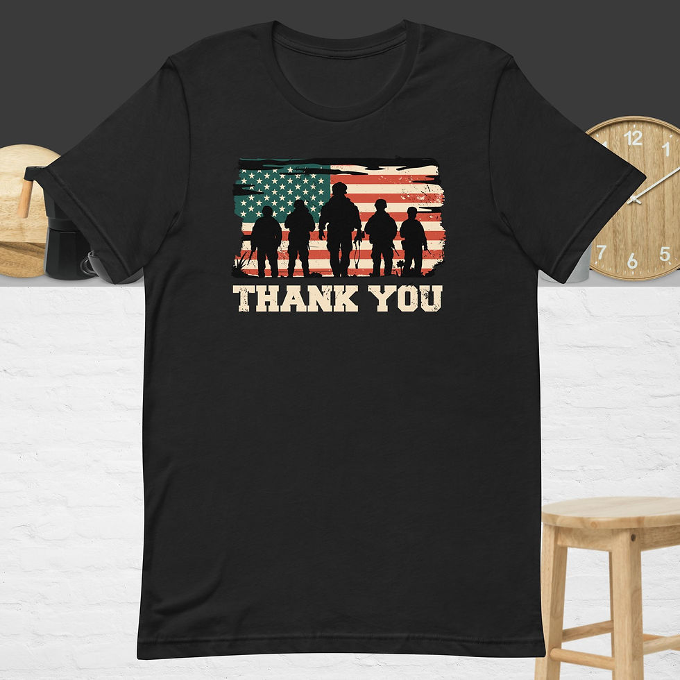 Thumbnail: USA Flag Veterans Unisex T-Shirt