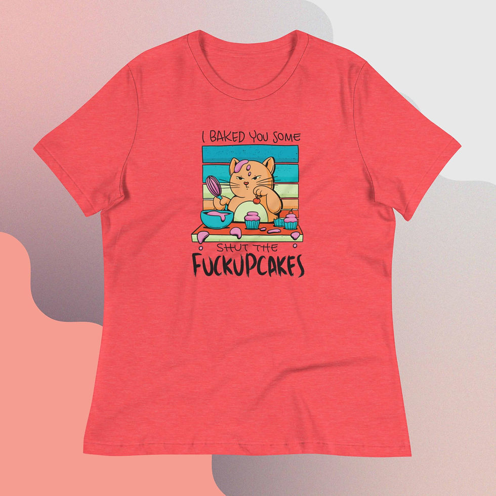 Thumbnail: Funny Cupcake Unicorn Quote Women's Relaxed T-Shirt