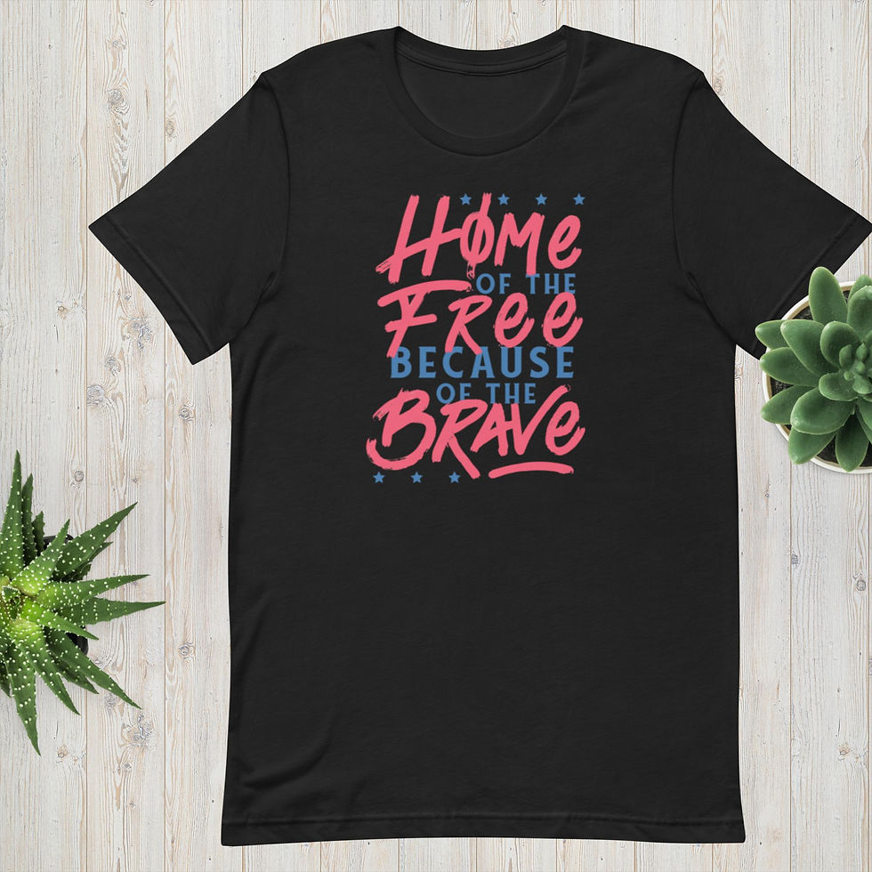 Thumbnail: Free and Brave USA Unisex T-Shirt