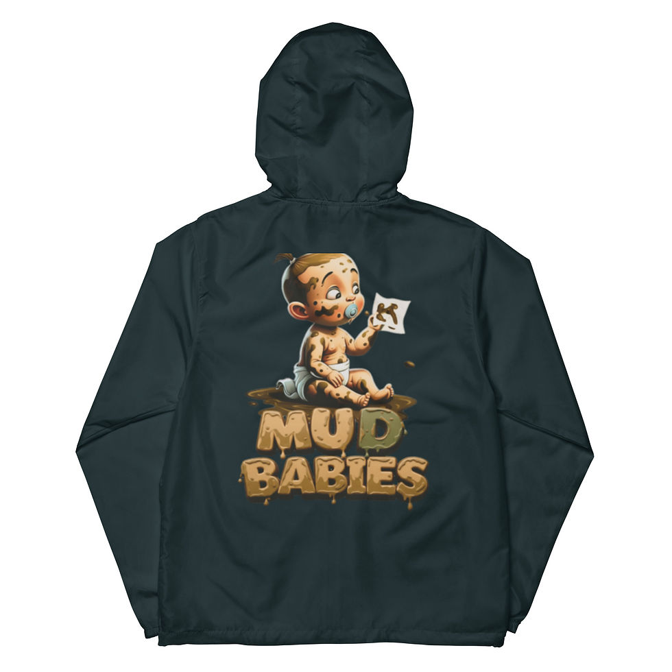 Thumbnail: Mud Babies Unisex Lightweight Zip Up Windbreaker