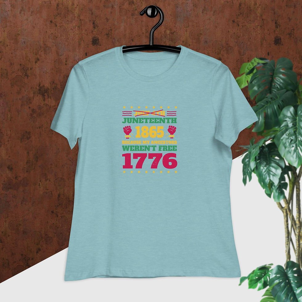 Thumbnail: Juneteenth Holiday Quote Women's Relaxed T-Shirt