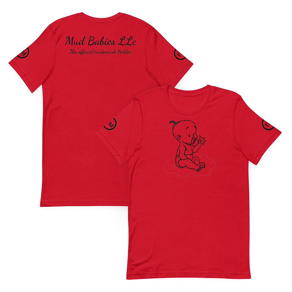 Thumbnail: Mud Babies Black Logo Unisex T-Shirt