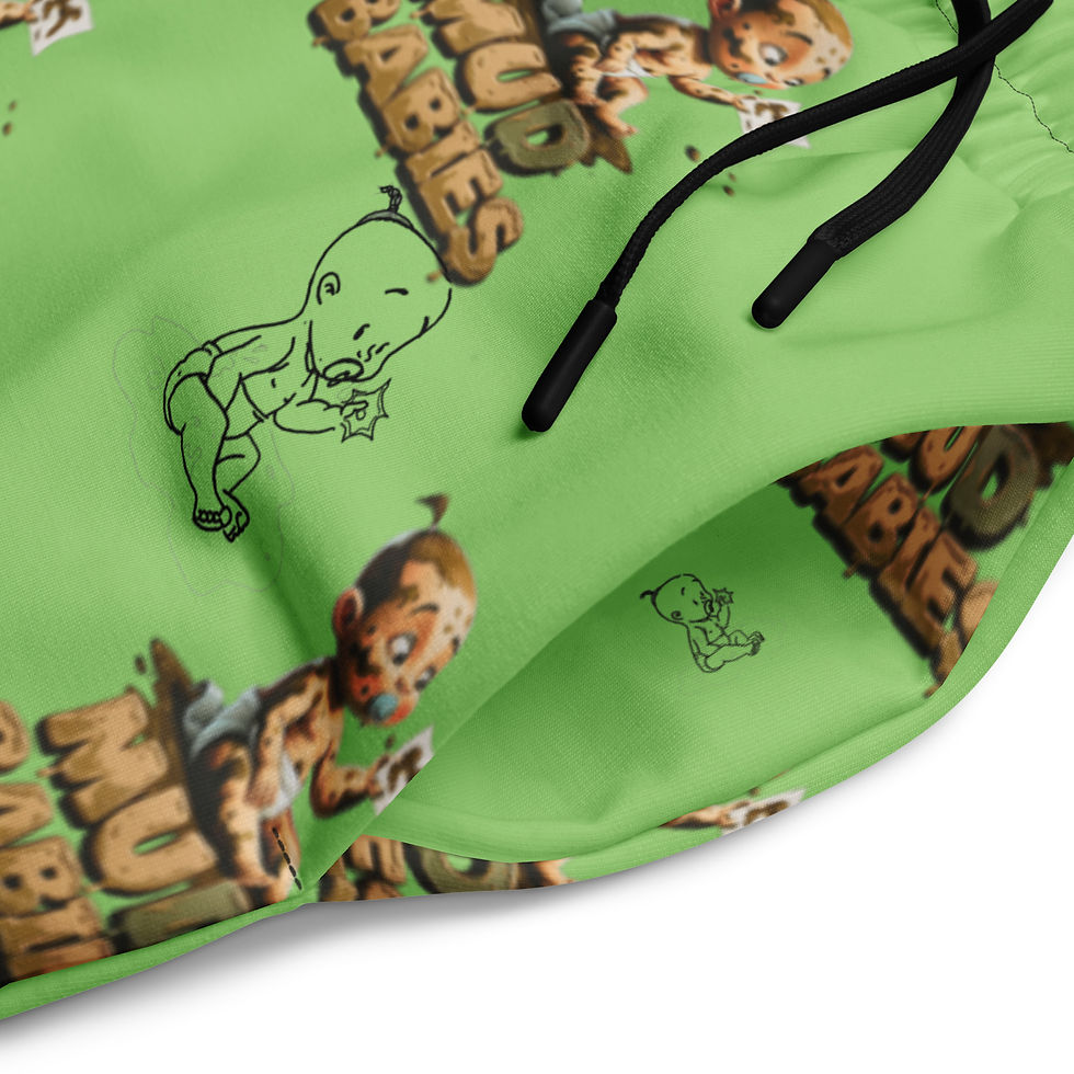 Thumbnail: Mud Babies All-Over Wide-Leg Joggers 
