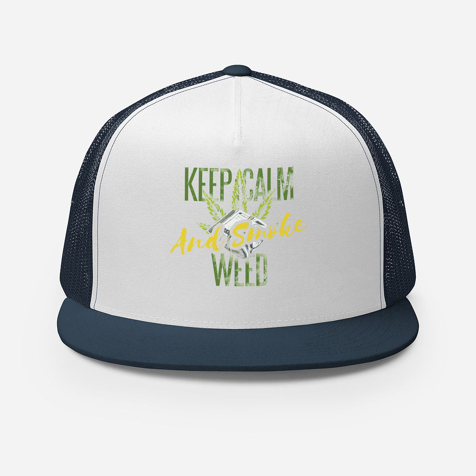 Thumbnail: Keep calm and Smoke Weed Trucker Cap