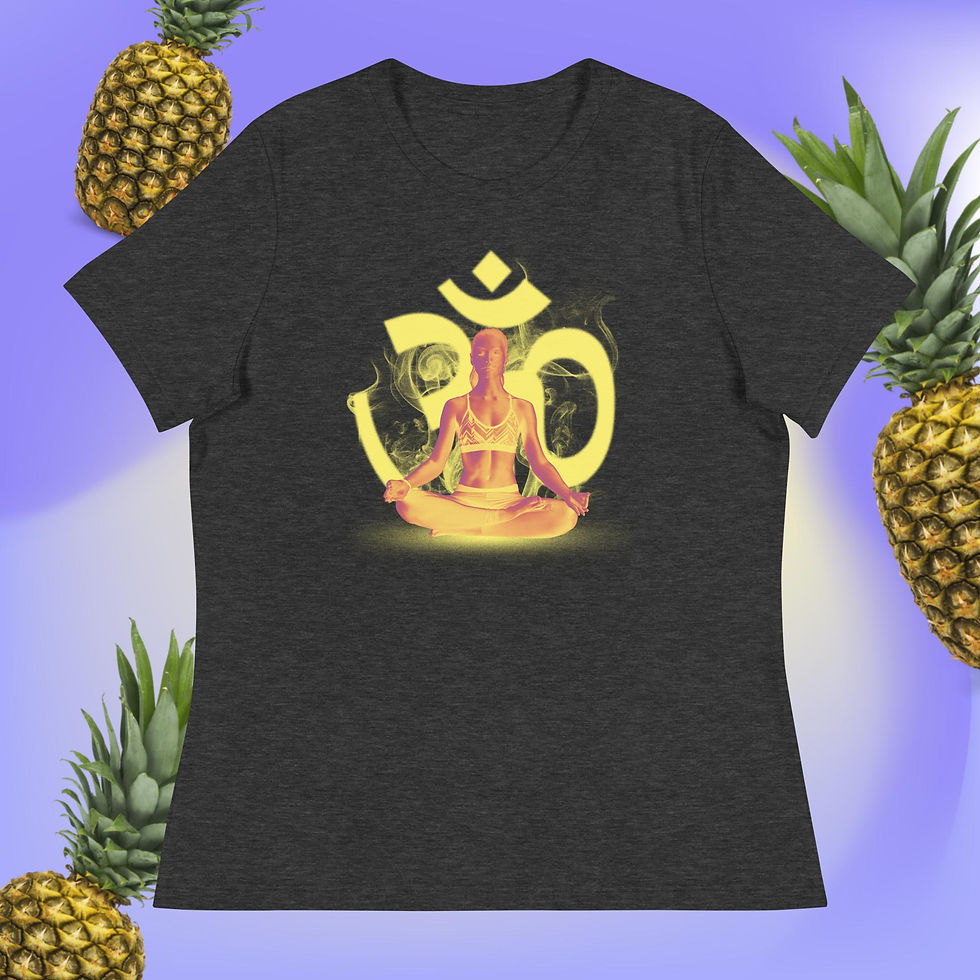 Thumbnail: Woman Doing Yoga MeditationWomen's Relaxed T-Shirt