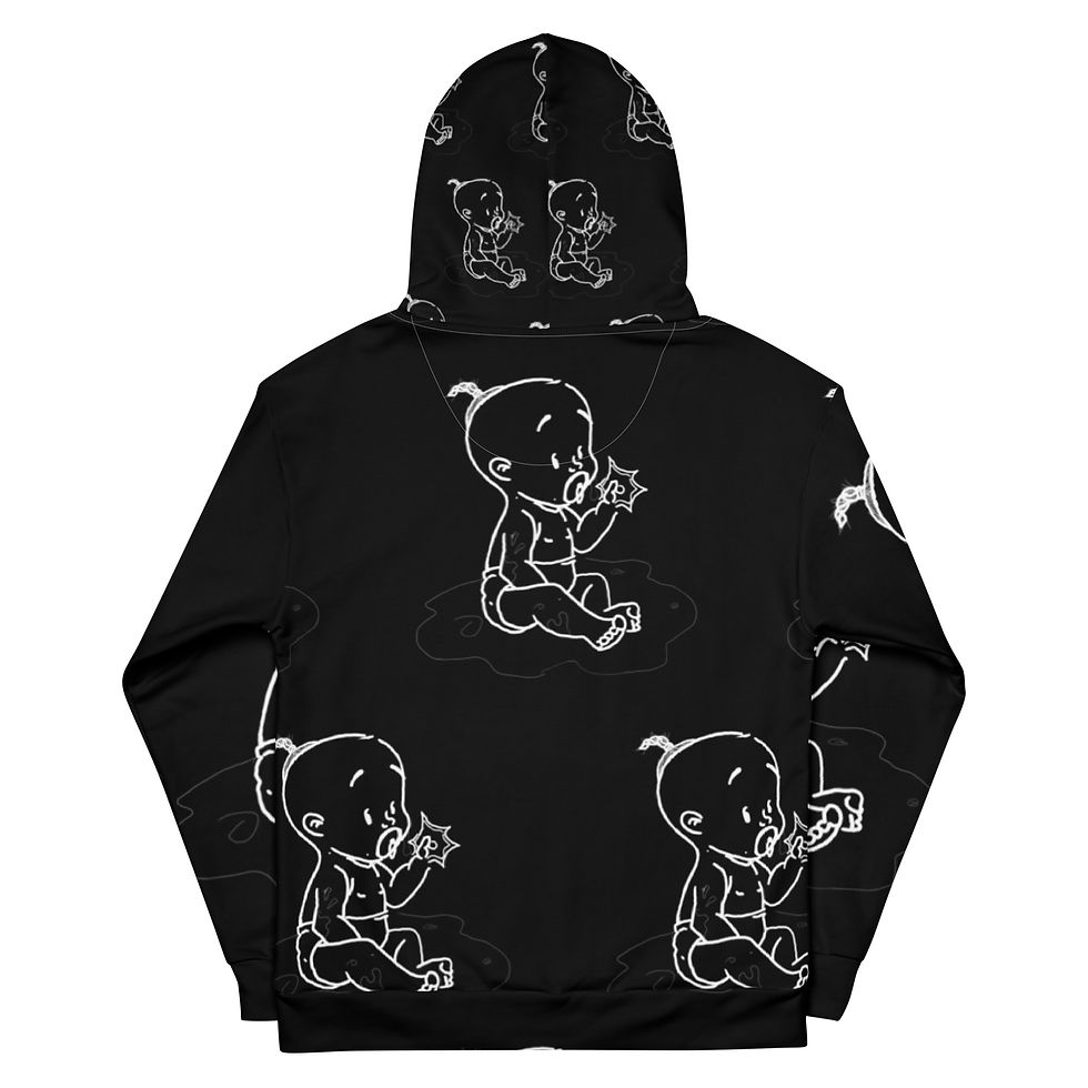Thumbnail: Mud Babies Logo Invert Unisex Hoodie copy