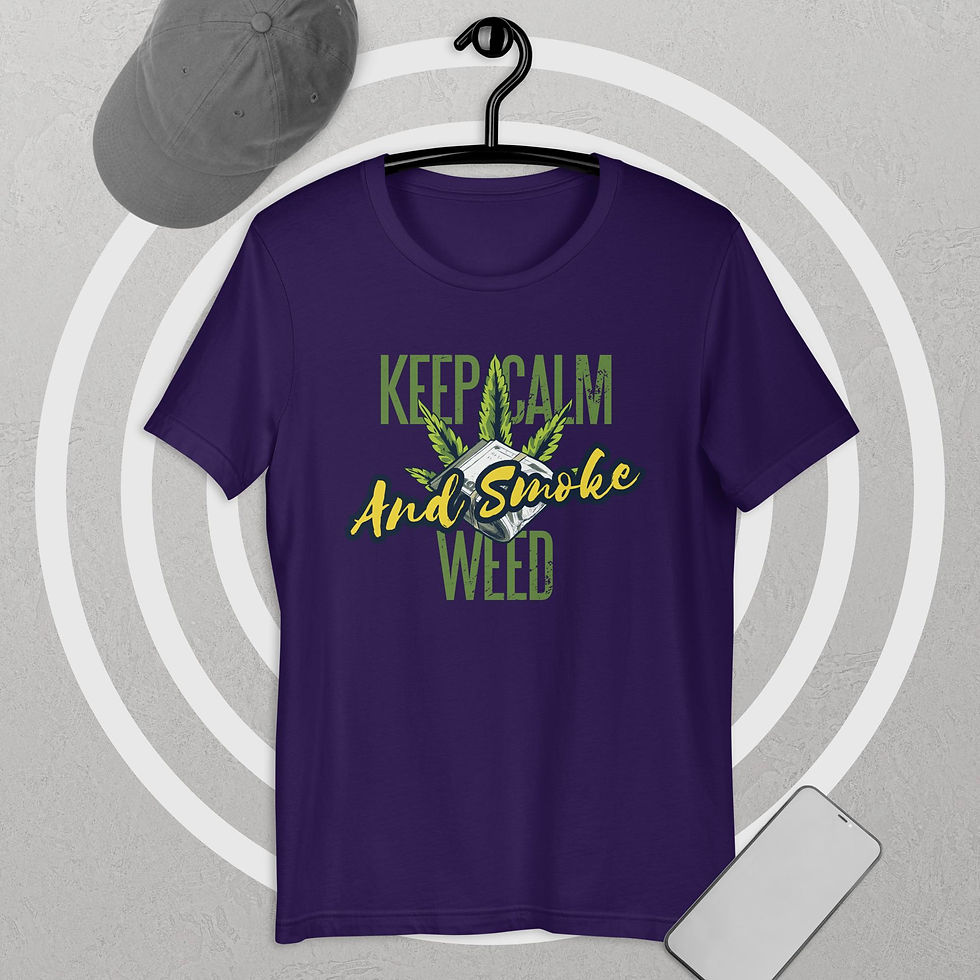 Thumbnail: keep Calm and Smoke Weed Unisex T-Shirt