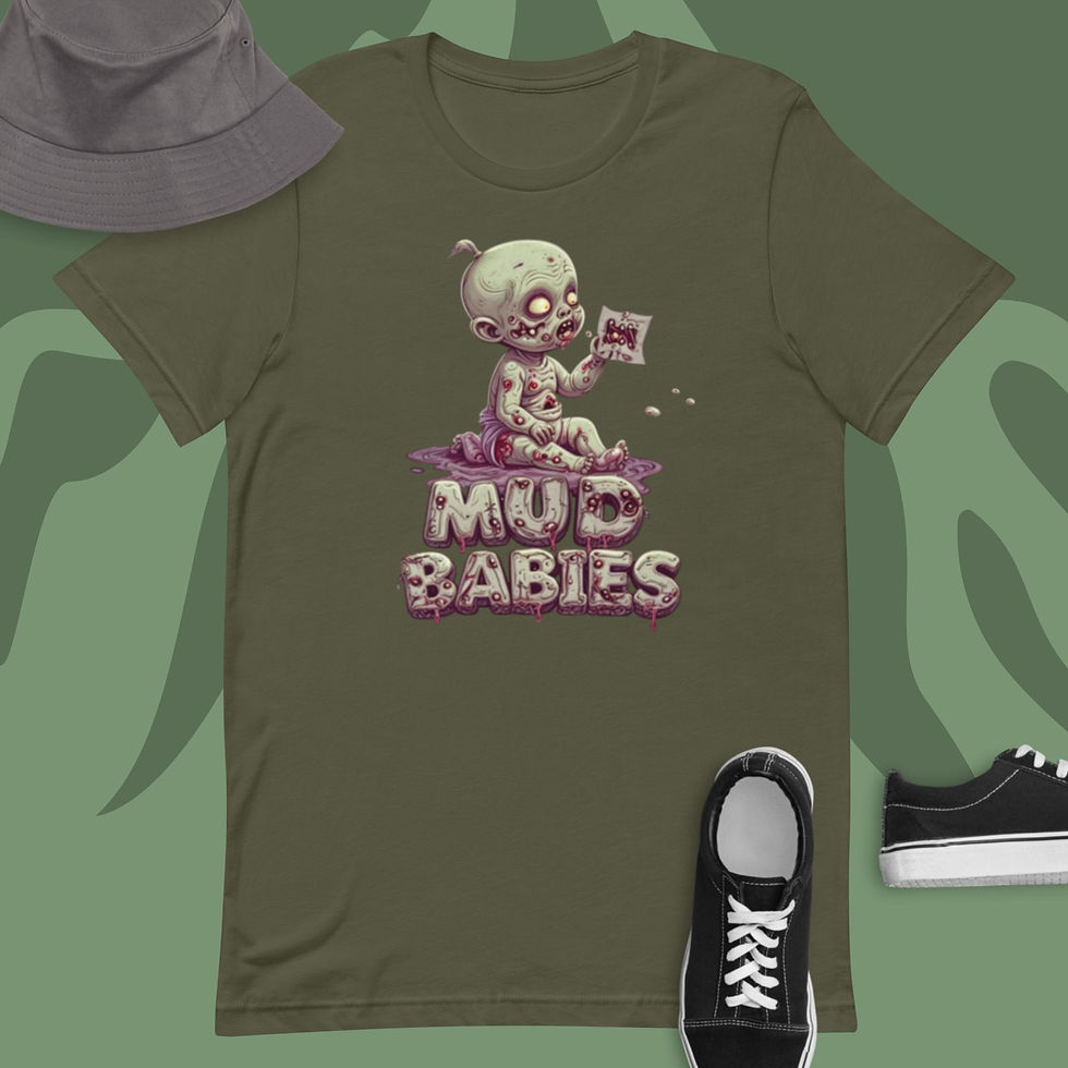 Thumbnail: Mud Babies Zombie 2 Custom Print Unisex T-Shirt