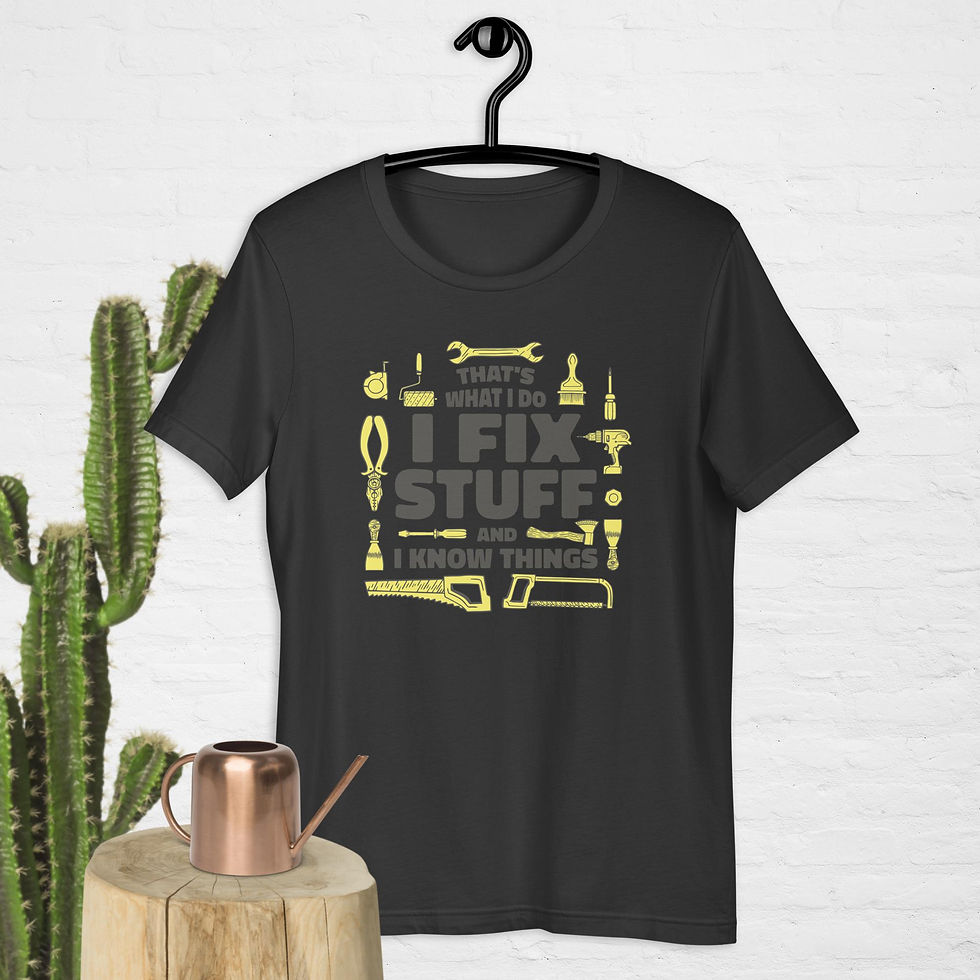 Thumbnail: I Fix Stuff and Know Things Unisex T-Shirt