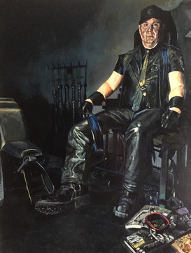 Sir Dave - nocturne in black and blue. - work sold
