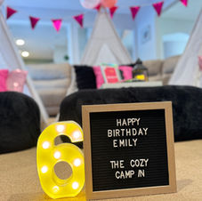 Barbie themed slumber party