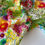 Miniaturbild: Baumwollstoff mit strahlend buntem Blumenmuster
