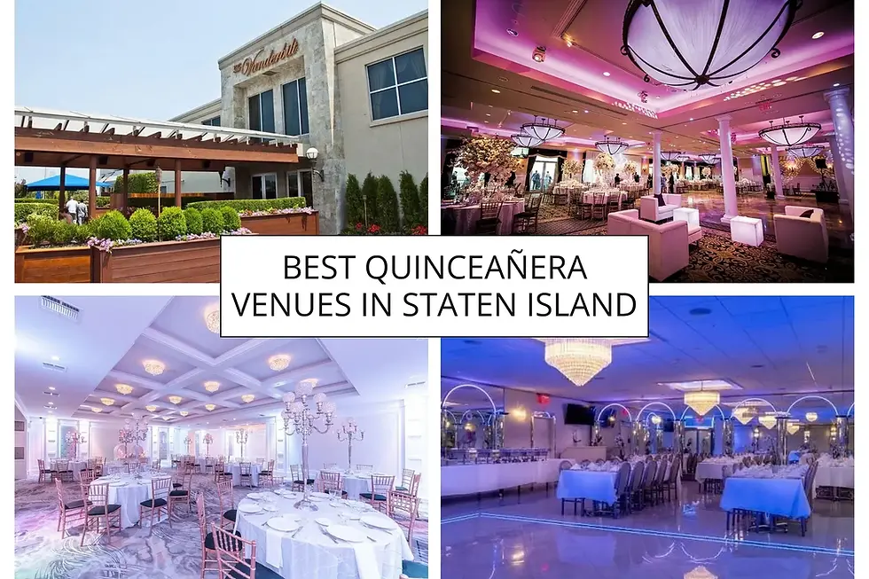Best Quinceañera venues in Staten Island NYC featuring elegant ballrooms and event spaces