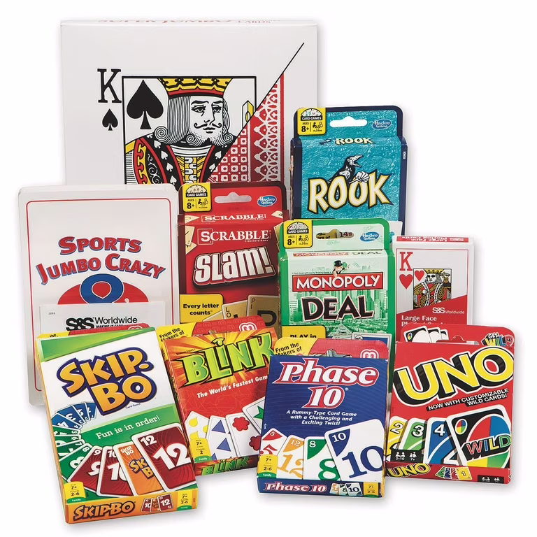 This fun card game set features UNO cards, Phase 10, Monopoly Deal, and other exciting card games, making it a perfect addition to any game night. These games are featured our Top 20 Sweet 16 Gift Ideas.