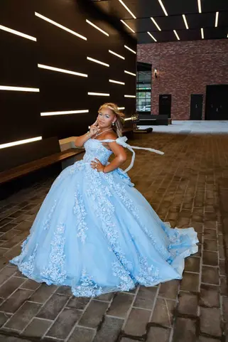 nyc-quinceanera-photographer-fja-photography-blue-gown-modern-hallway-portrait