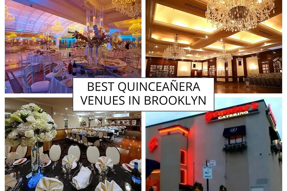 Best Quinceañera venues in Brooklyn NYC featuring elegant ballrooms and banquet halls