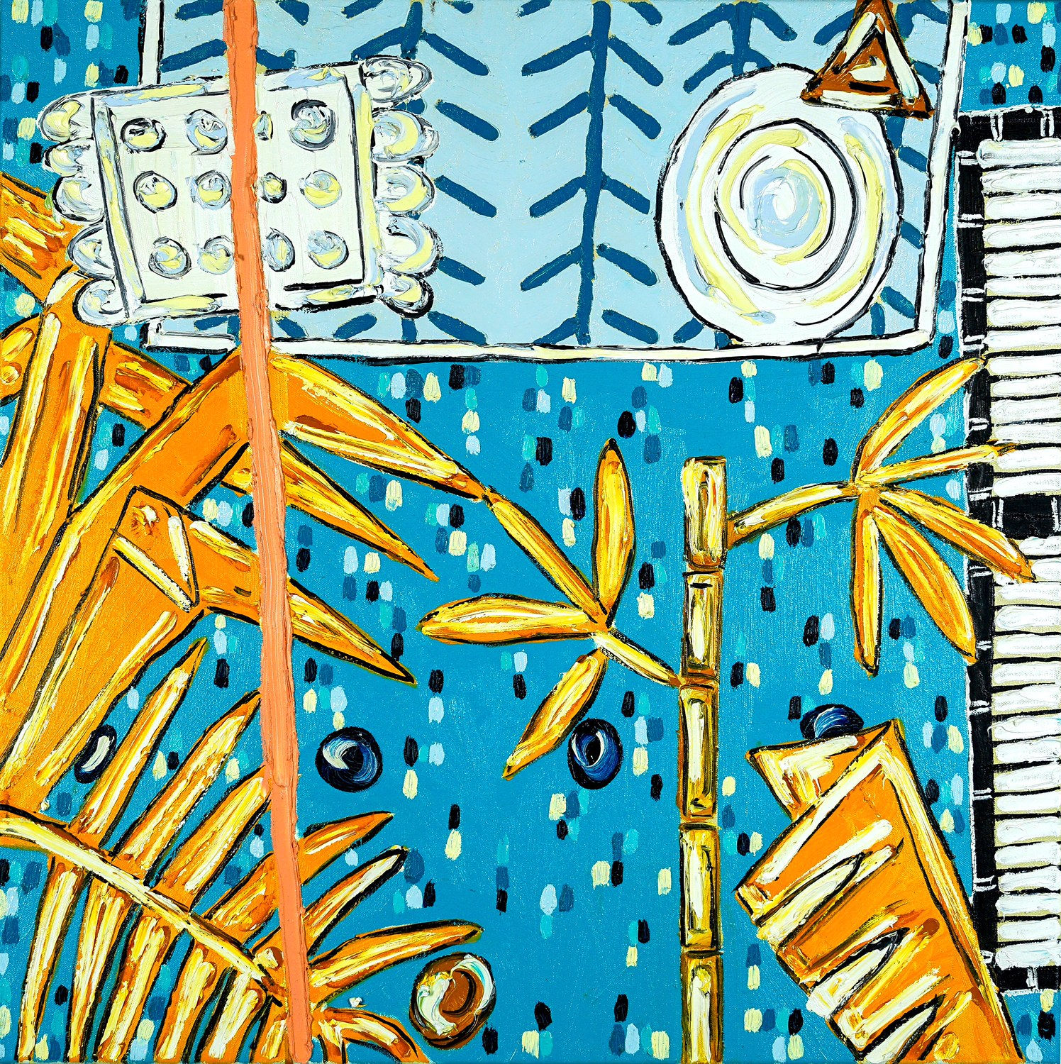 Laid back haze, 2022 - 70 x 70 x 2 cm