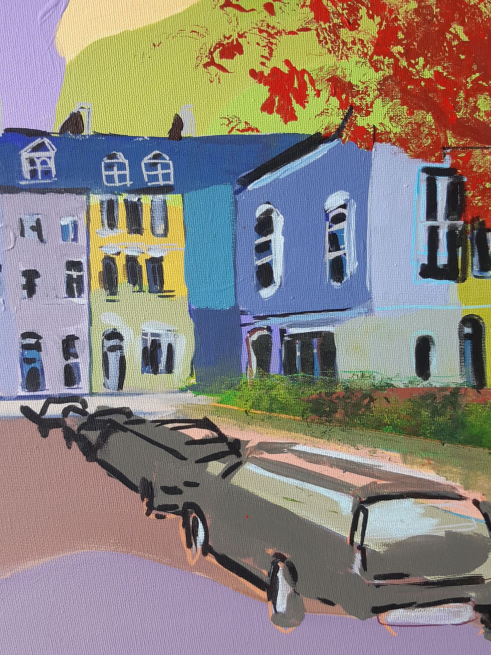 Thumbnail: Spring in Notting Hill, 2021 - 50 x 100 x 2 cm