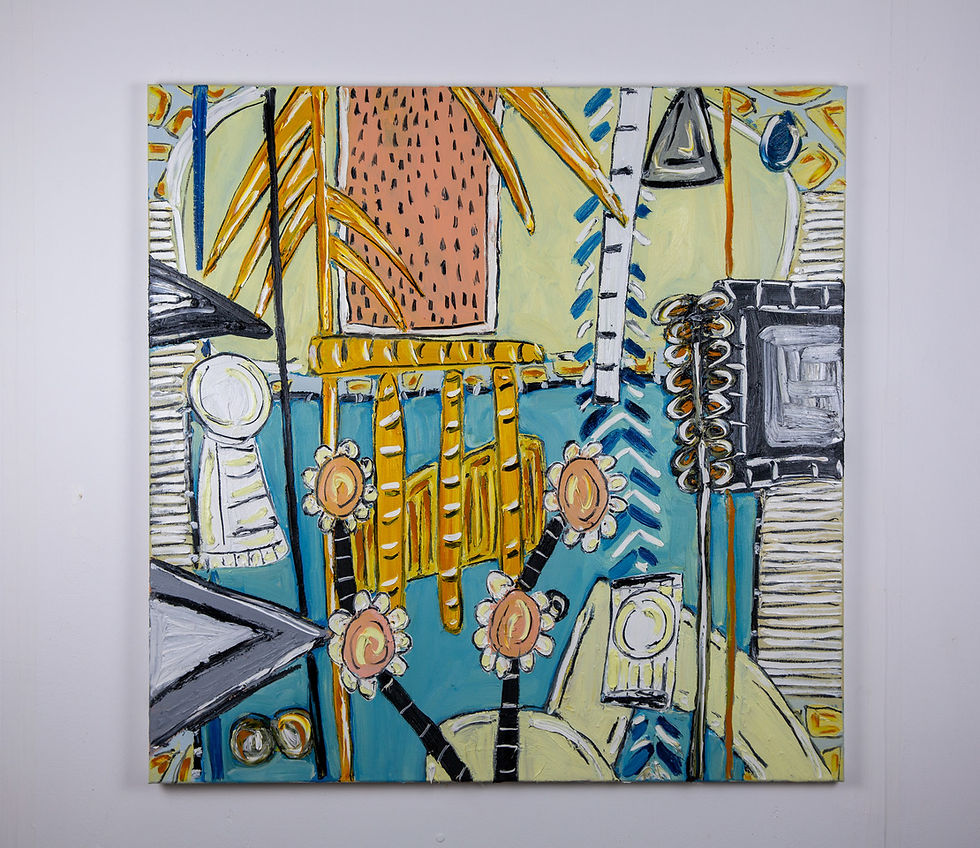 Thumbnail: Drifting, 2020 - 96 x 96 x 2,5 cm