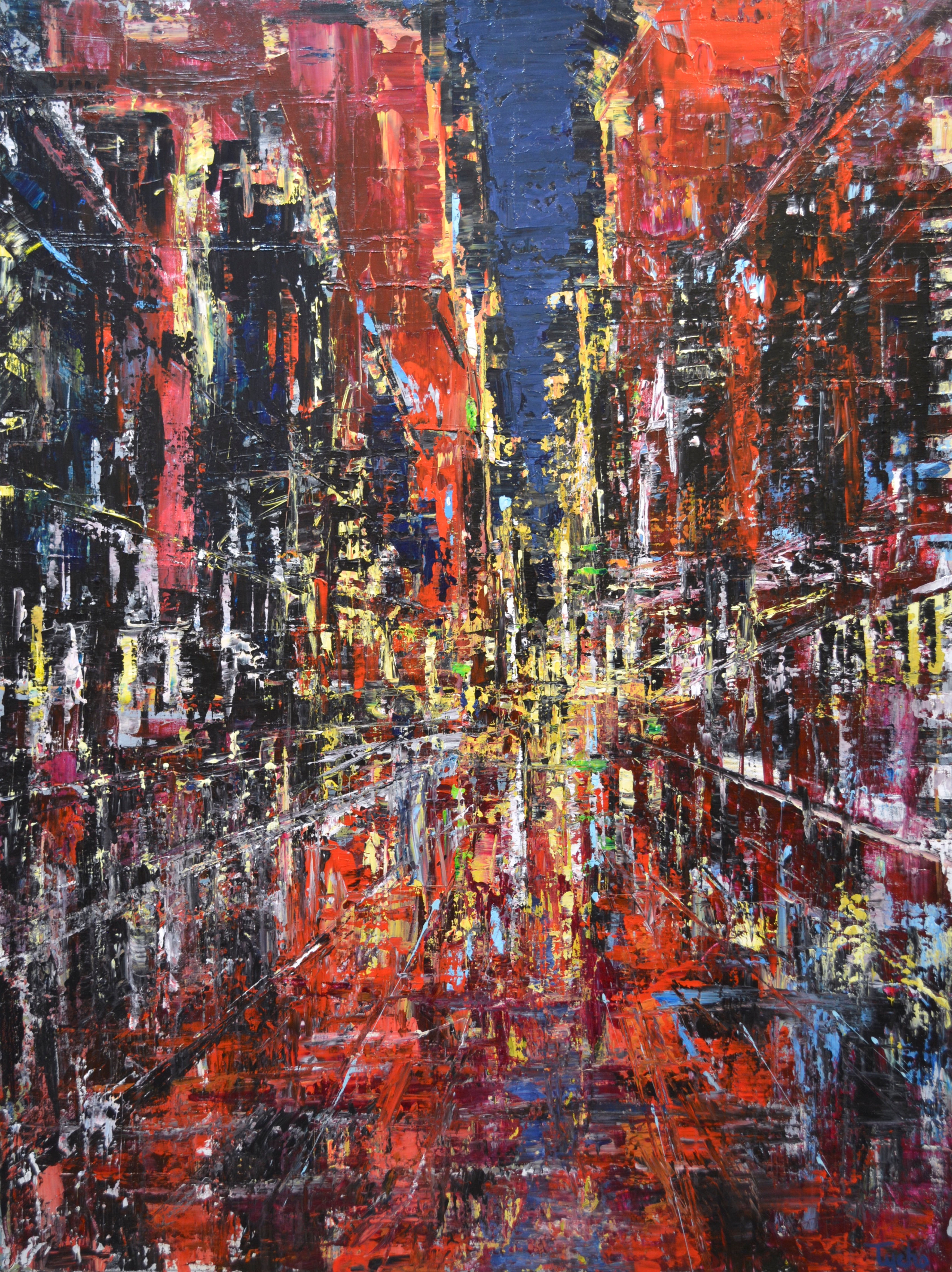 Crimson Boulevard, 2022 - 101 x 76 x 2 cm