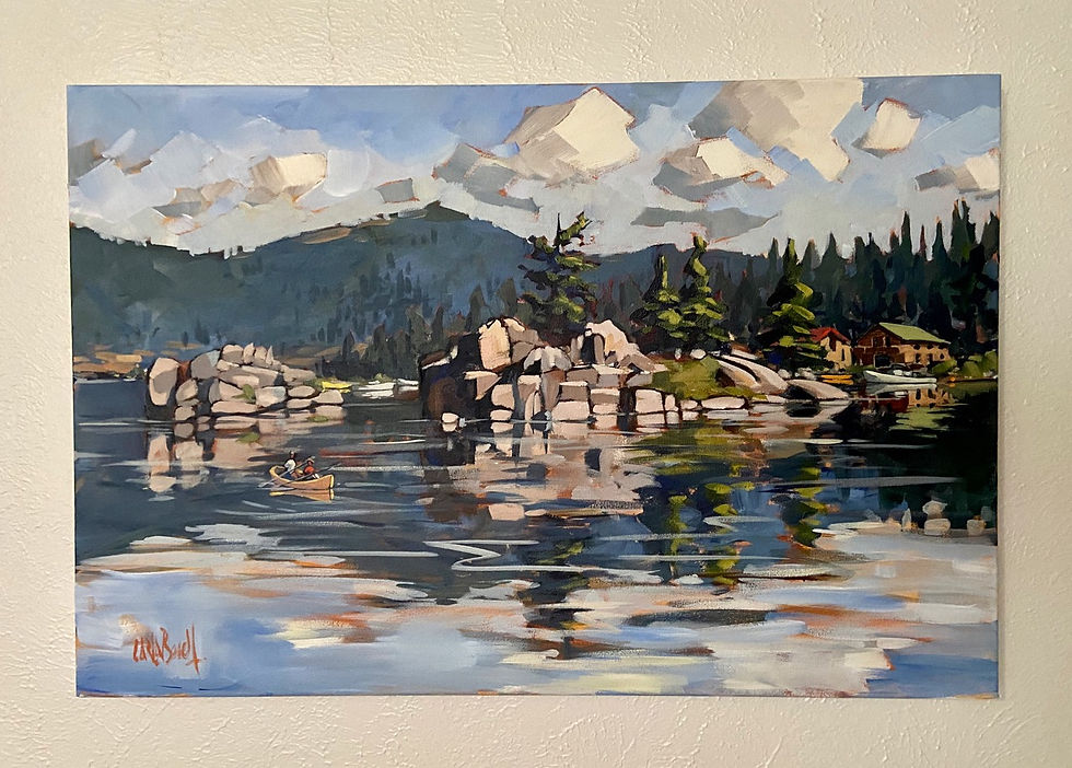Thumbnail: Boulder Bay, Big Bear Lake, 2022 -  60 x 90 x 2 cm