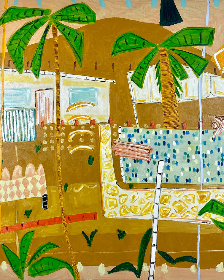 quiet buzz in the desert heat - alec cumming - painting - paul stewart gallery 1.jpg