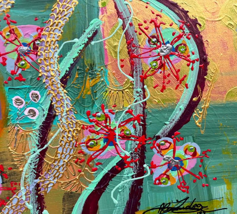 Miniature : Snake of Gold, 2022 - 80 x 80 x 2 cm