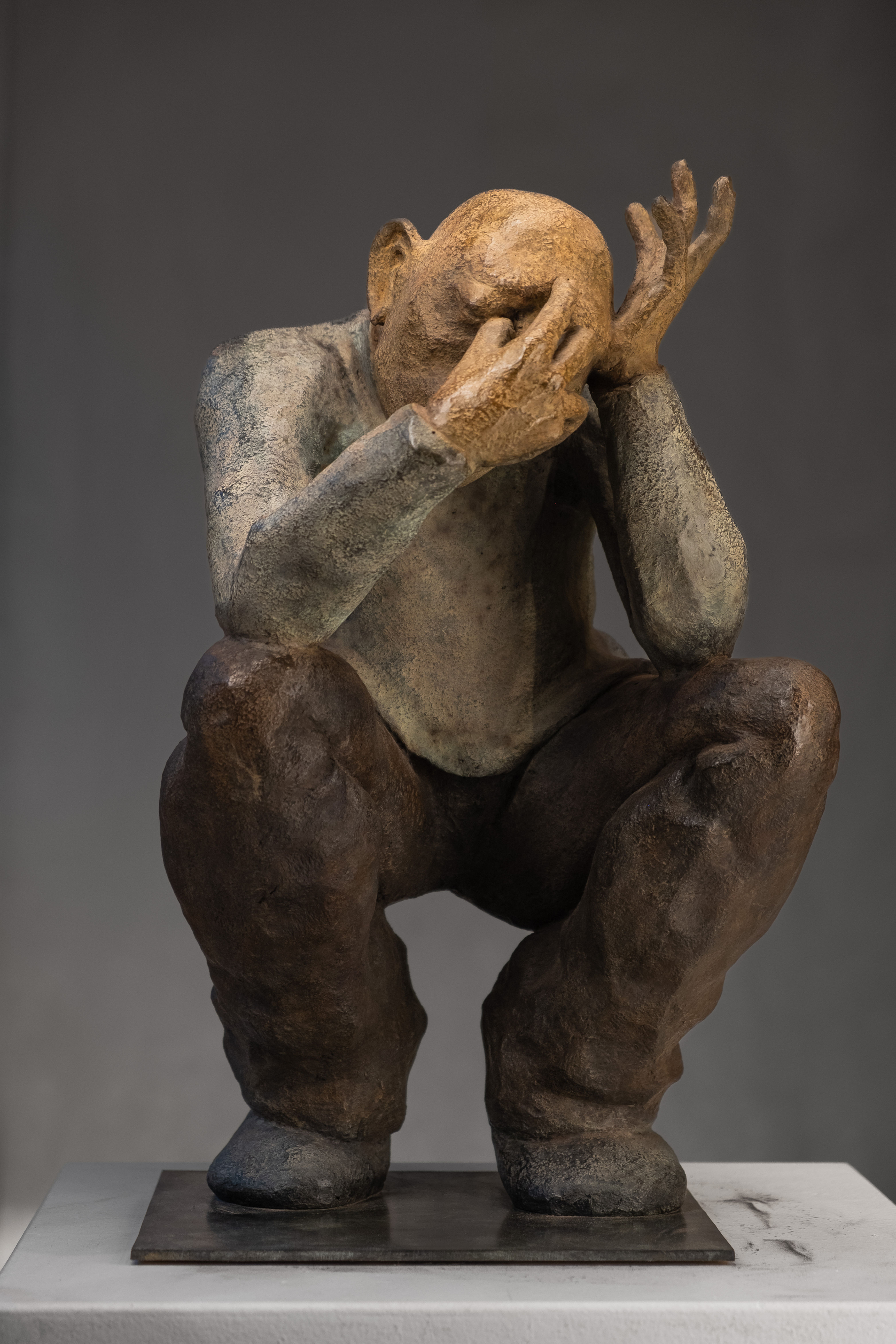 Comment pleurent  les hommes, 2022 - H 50 cm x P 25 cm x L 25 cm