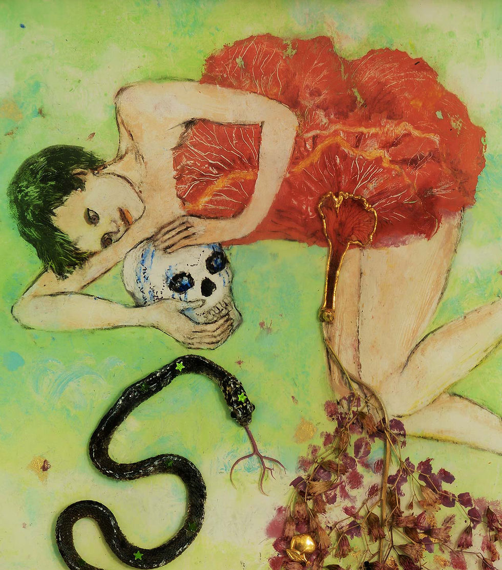 Thumbnail: Au dessus d'Eden, 2023 - 26 x 20 x 0,4 cm