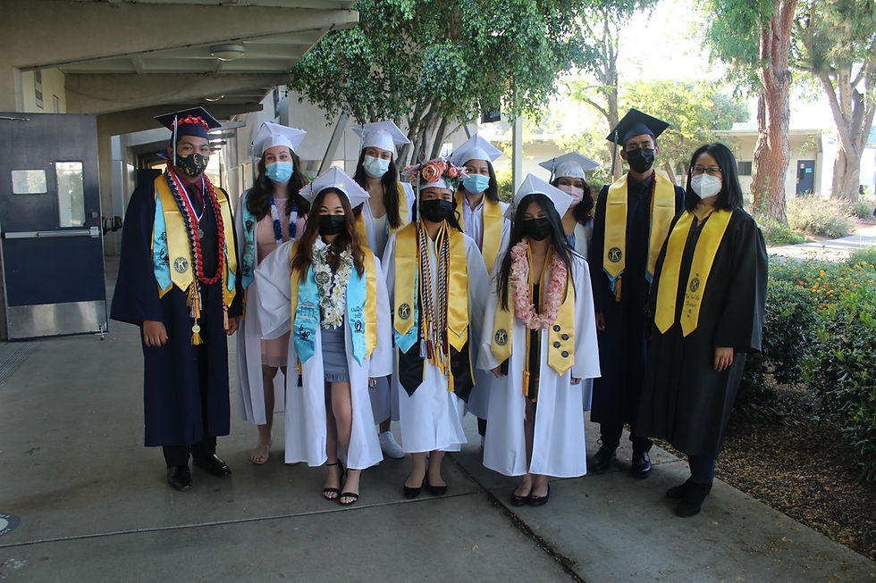 Duarte High School Graduates with Ms. Tseng