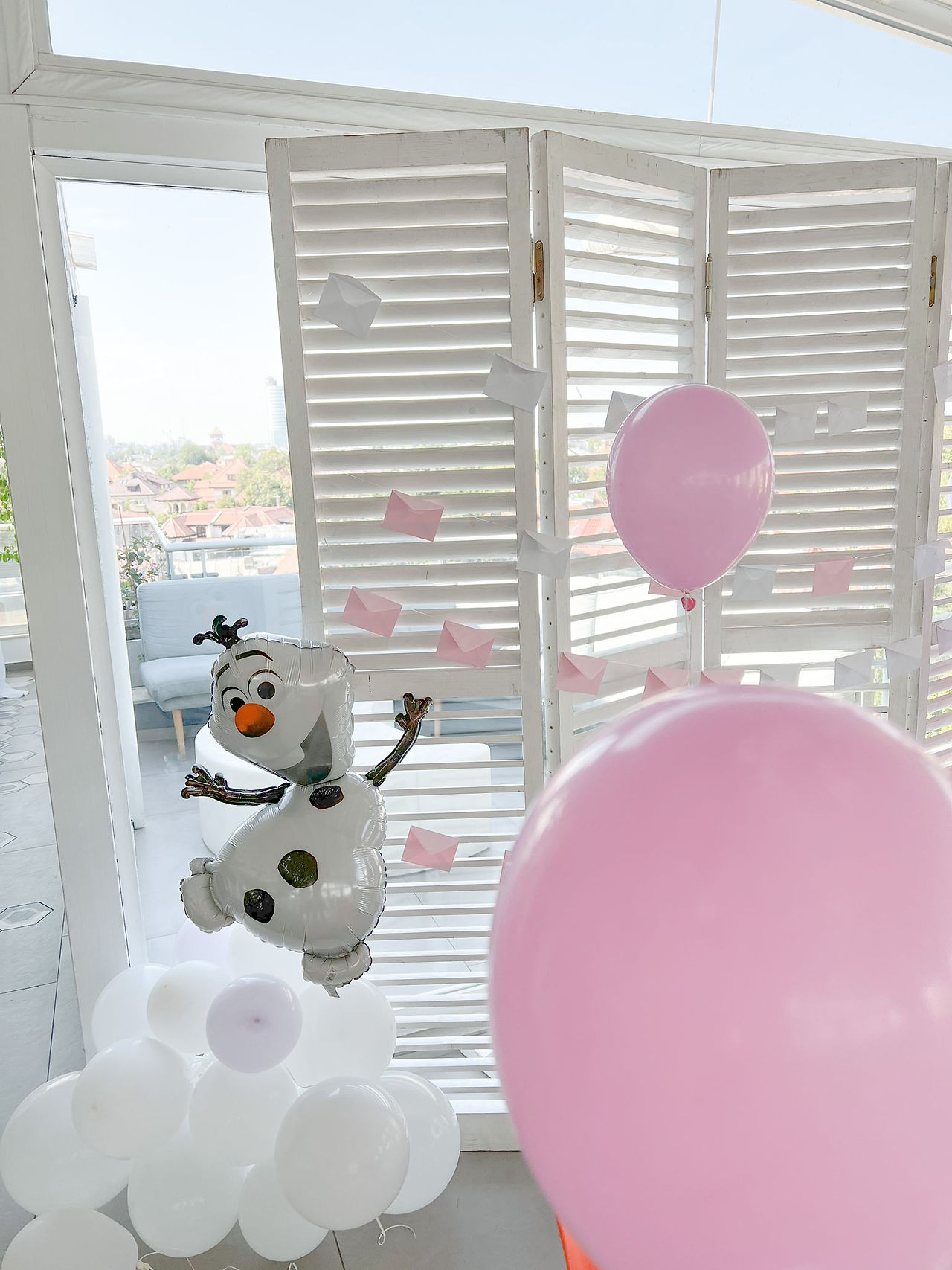 Aranjament baloane botez
