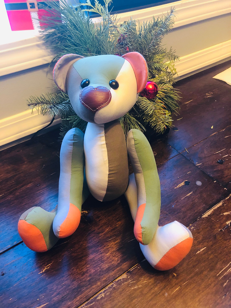 Thumbnail: Fabric Keepsake Teddy Bears