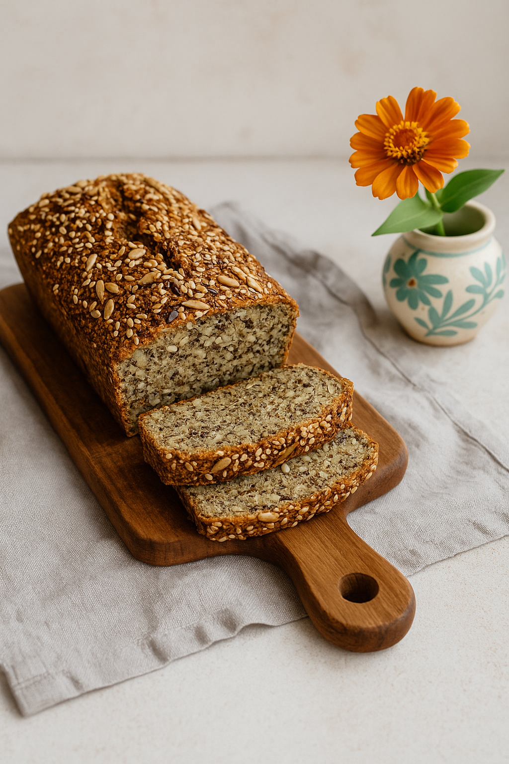 🍞 Receta de Pan de Semillas sin TACC (apto para tostadas)