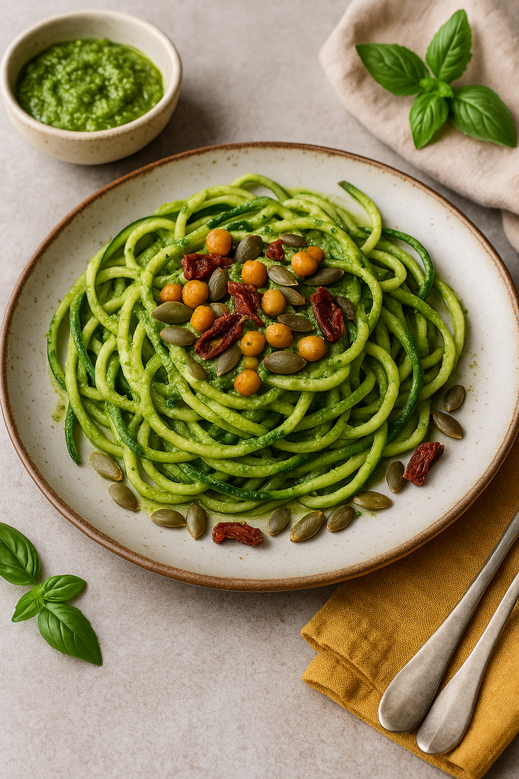 Zoodles con Pesto