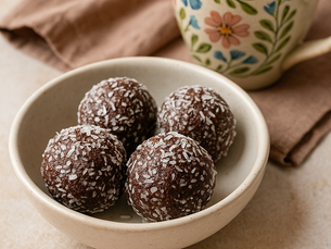 Trufas energéticas de cacao y nuez