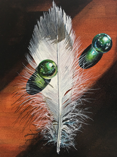 'Feather and Marbles' ©Cat Salter-Smith