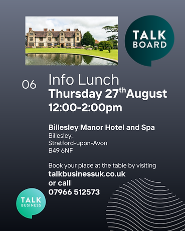 Talk Board August Intro Lunch