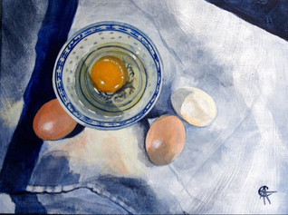 Eggs and Oriental Bowl SOLD
