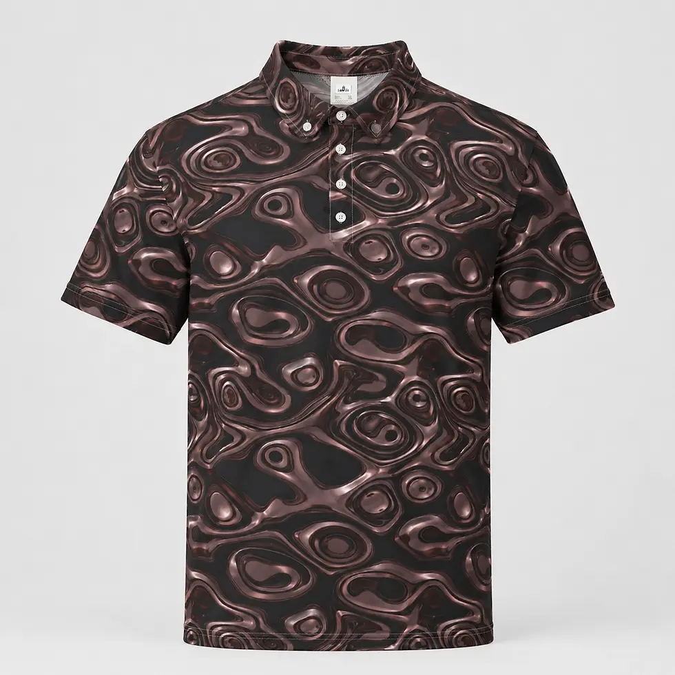 Thumbnail: Molten Flux Polo in Nocturnal Crimson, alternate front product view