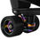 Thumbnail: Close-up view of the Vanilla (VNLA) Luna quad roller skate showing a Rainbow Backspin Eclipse wheel and matching rainbow-finish plate hardware, highlighting the vibrant metallic detailing.