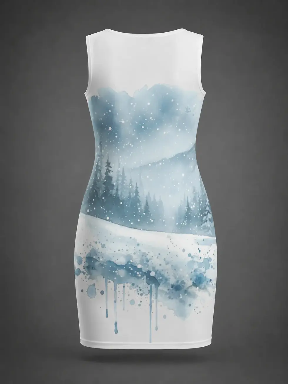 Thumbnail: Frostveil Wash Dress, back product view