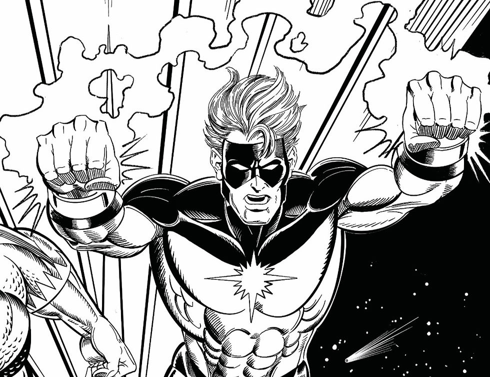 Thumbnail: Captain Marvel and Captain Atom: Limited Edition Print