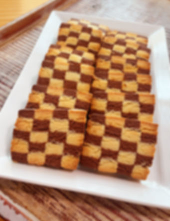 French Checkerboard Butter Cookie