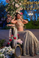 Ladies sangeet celebration under twinkle lights at East Contra Costa wedding venue