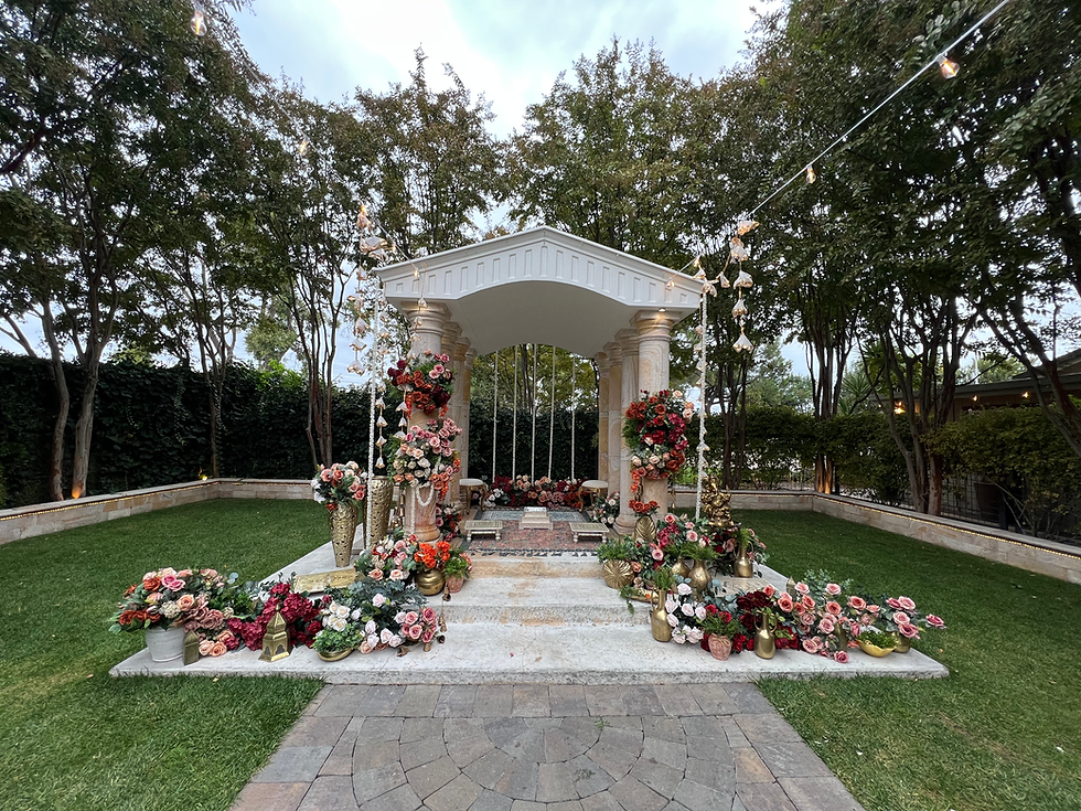 Luxury Outdoor Indian Mandap at Brownstone Gardens, Oakley
